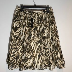 NWT Talbots Animal Print Skirt